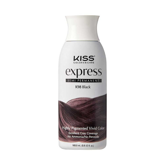 Kiss Express Semi-Permanent Hair Color (BLACK)